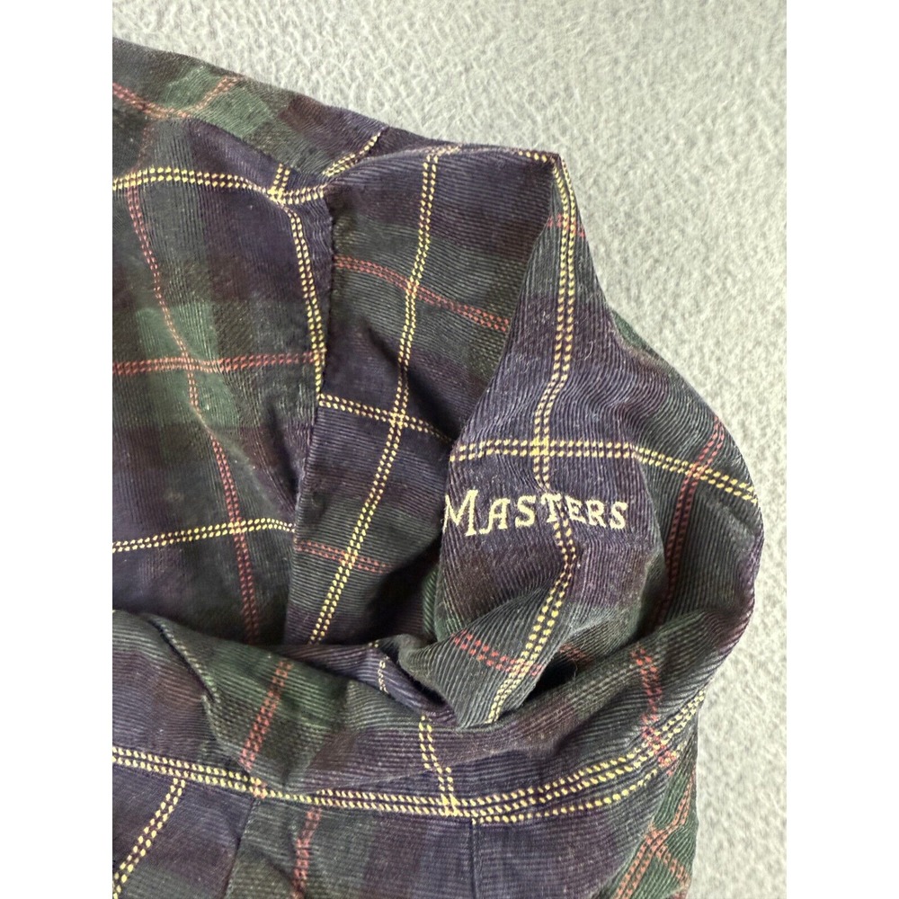 Masters Collection Jacket Men's XL Green Golf Plaid Reversible Hooded‎ Softshell - Picture 5 of 14
